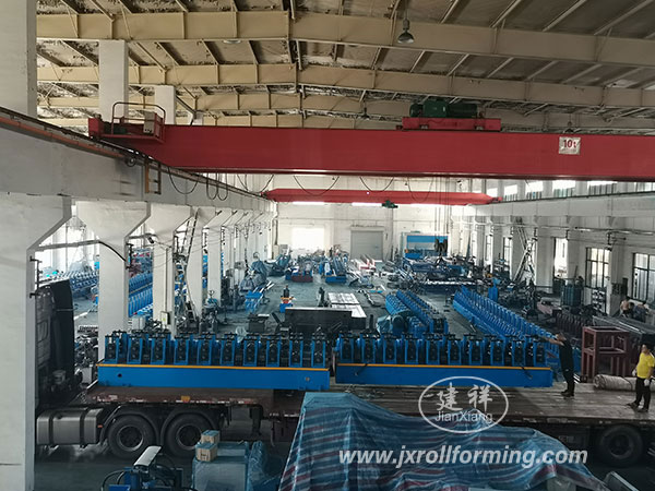 Loading 2 sets of solar strut channel roll forming machines to China Construction Fifth Engineering Bureau