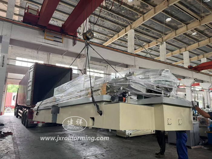 One Set Solar Strut Channel Roll Forming Machine Loading to India Customer
