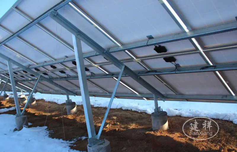 Solar C Channel Steel Support application