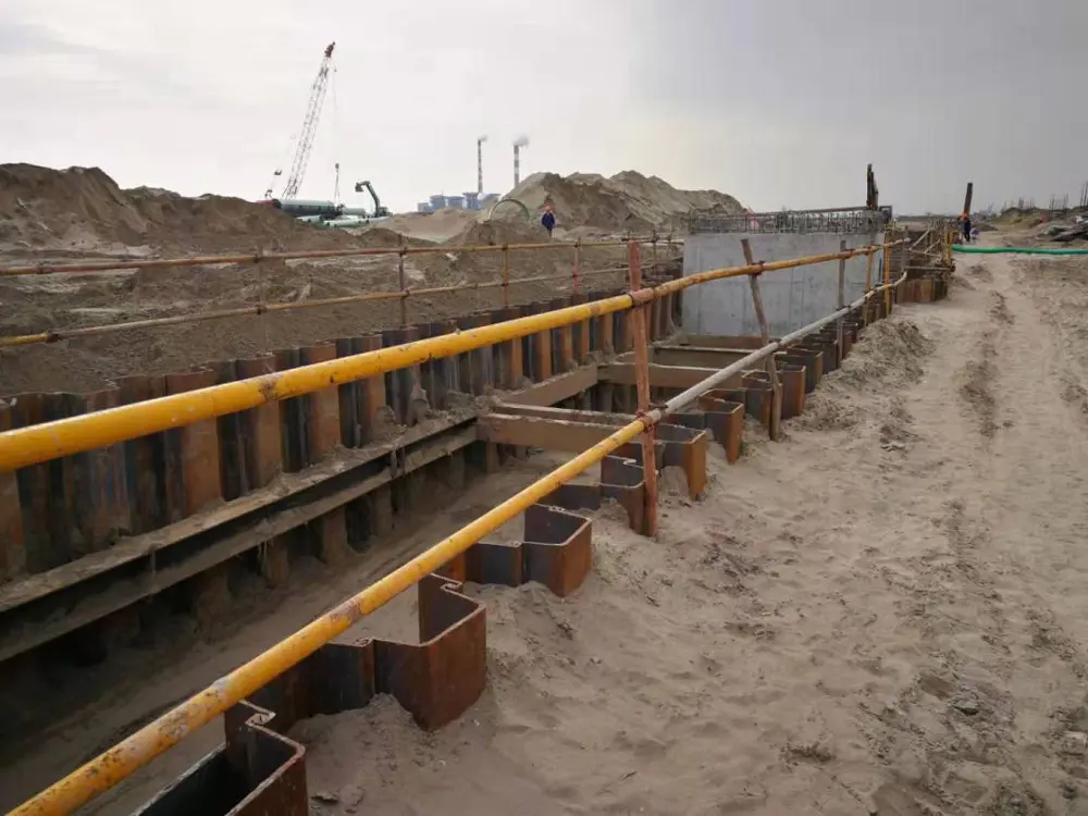 Steel sheet pile application