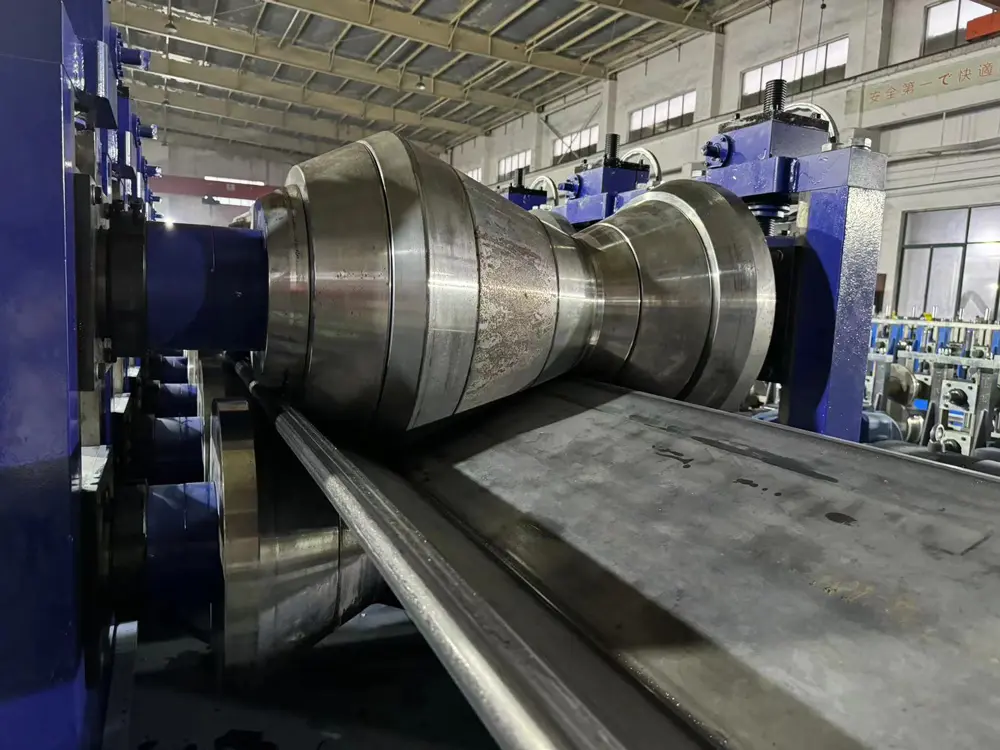Steel sheet pile cold roll forming production line